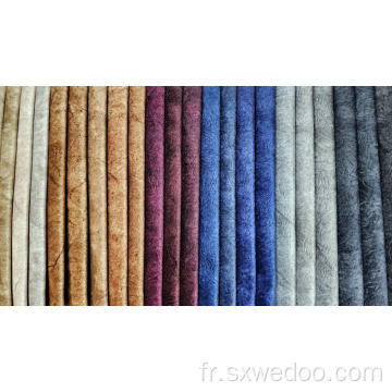 Tissu de canapé en velours d&#39;impression en relief 100% polyester